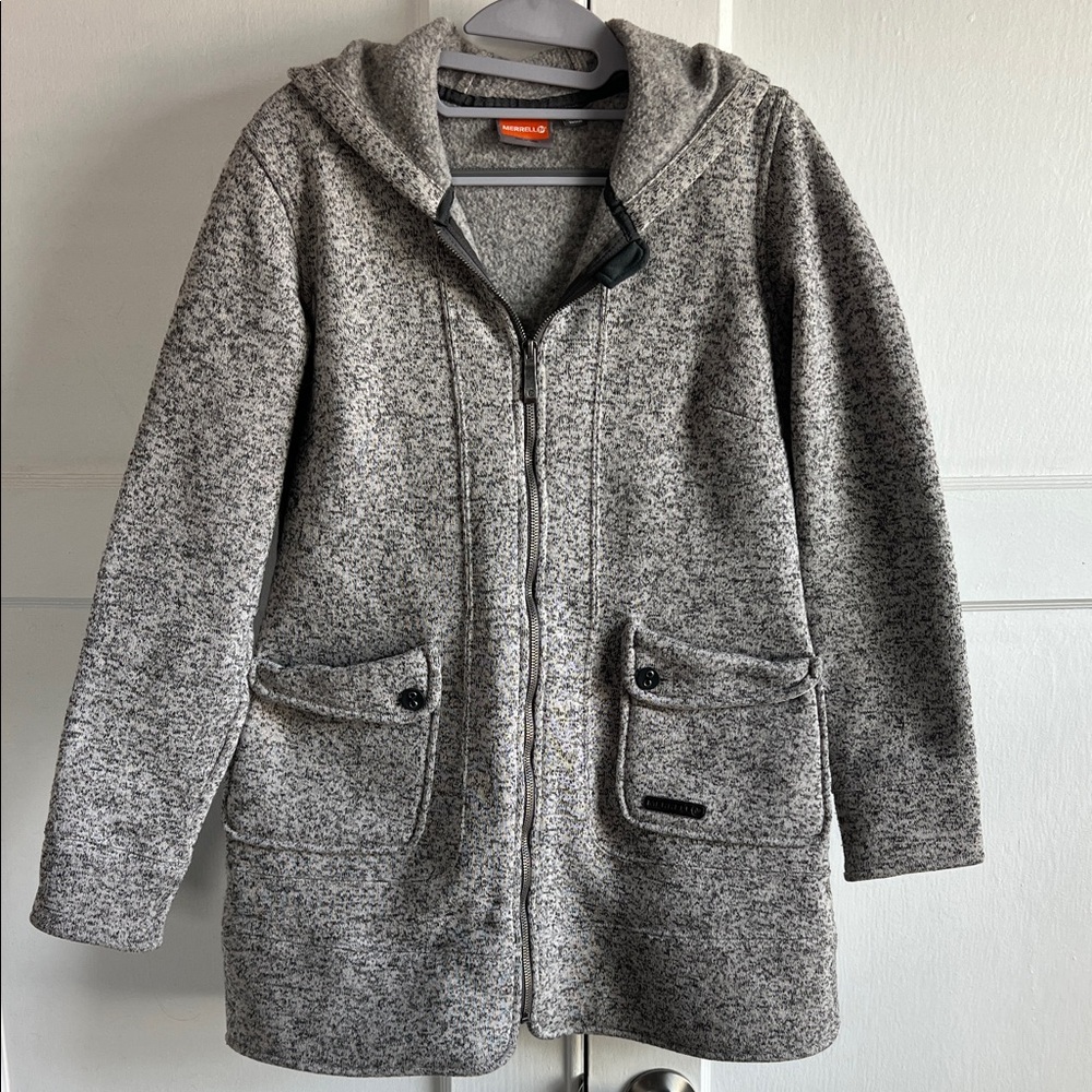 Merrell Heathered Gray Women's Knit Fleece Jacket